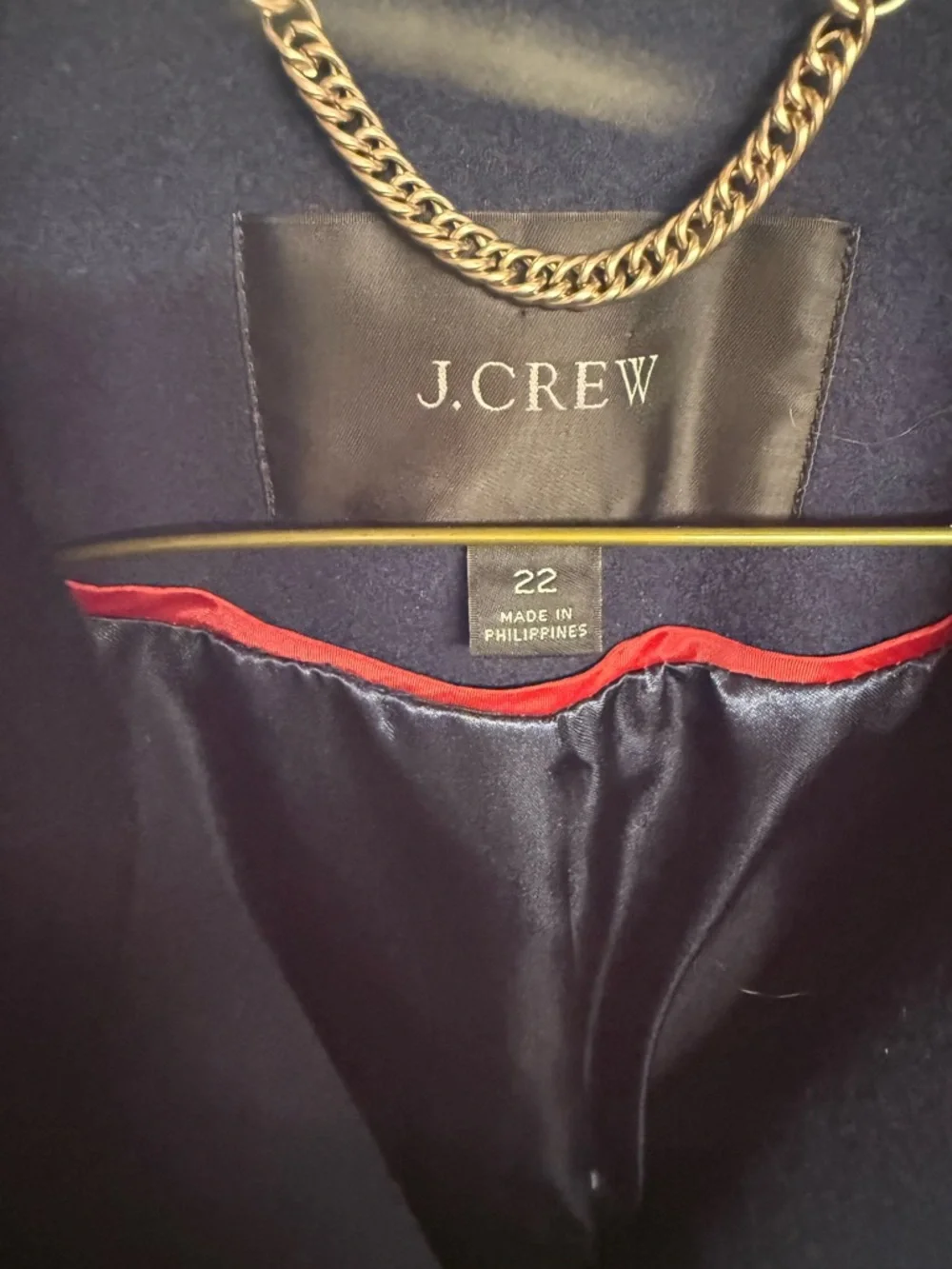 J. Crew Double-Breasted Navy Wool Peacoat - Picture 3 of 3